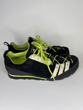 Vintage Adidas Adventure Superclimb Black Lime 015415 Hiking Shoes Men Size 12